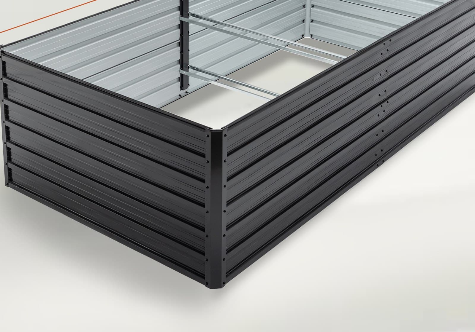 The Back Forty, a 8 × 4 ft galvanized raised garden bed